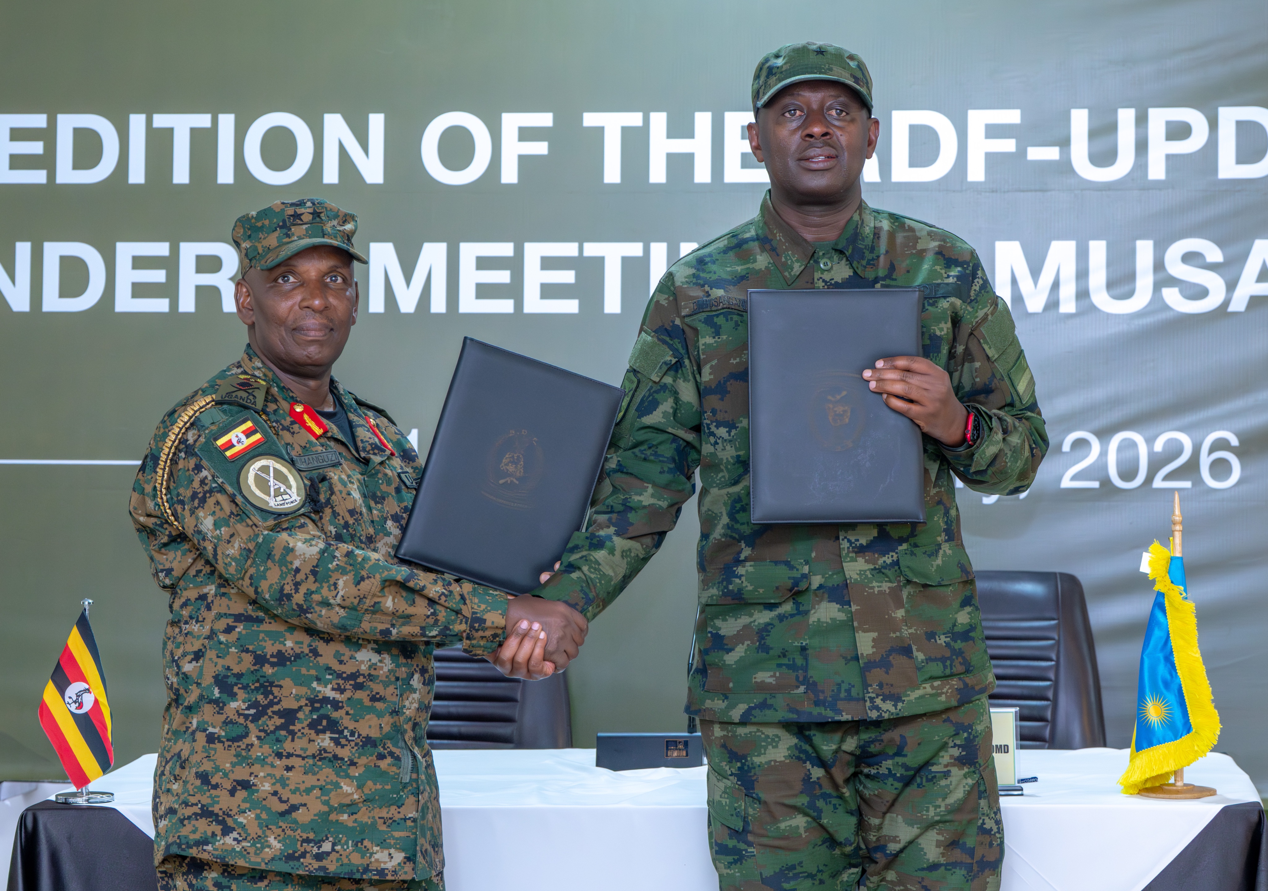 RDF, UPDF review progress on joint border security initiatives