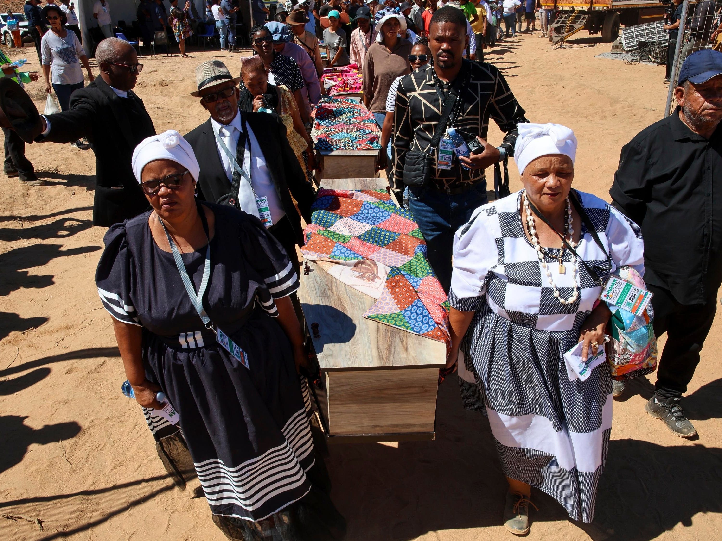 South Africa reburies ancestral remains repatriated from Europe