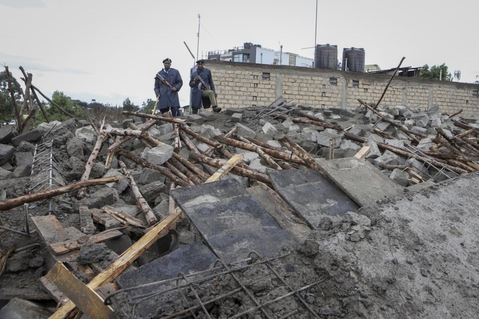 2 killed as buildings under construction collapse in Kenya