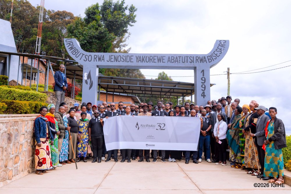 Kwibuka32: Agaciro Development Fund staff support Bisesero survivors