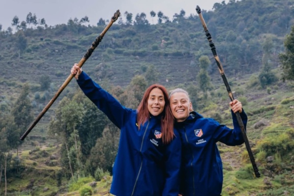 Atlético de Madrid Femenino duo tour Rwanda (Photos)