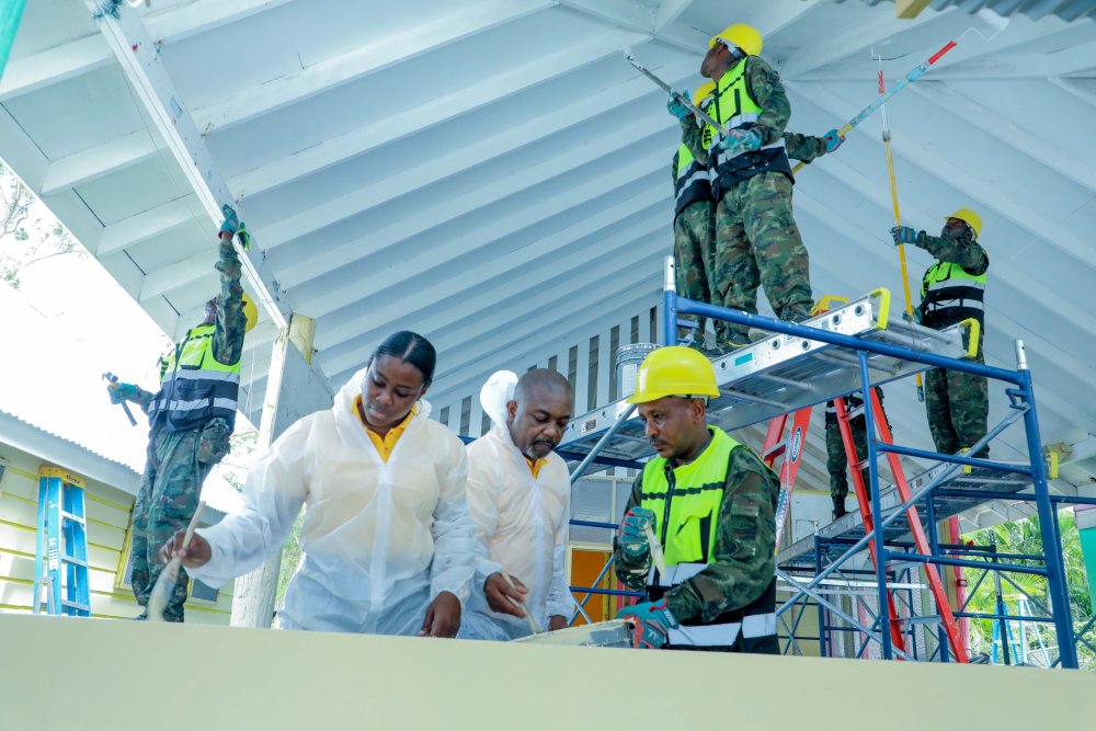 RDF, JDF engineers conduct Umuganda at Blessed Assurance Orphanage