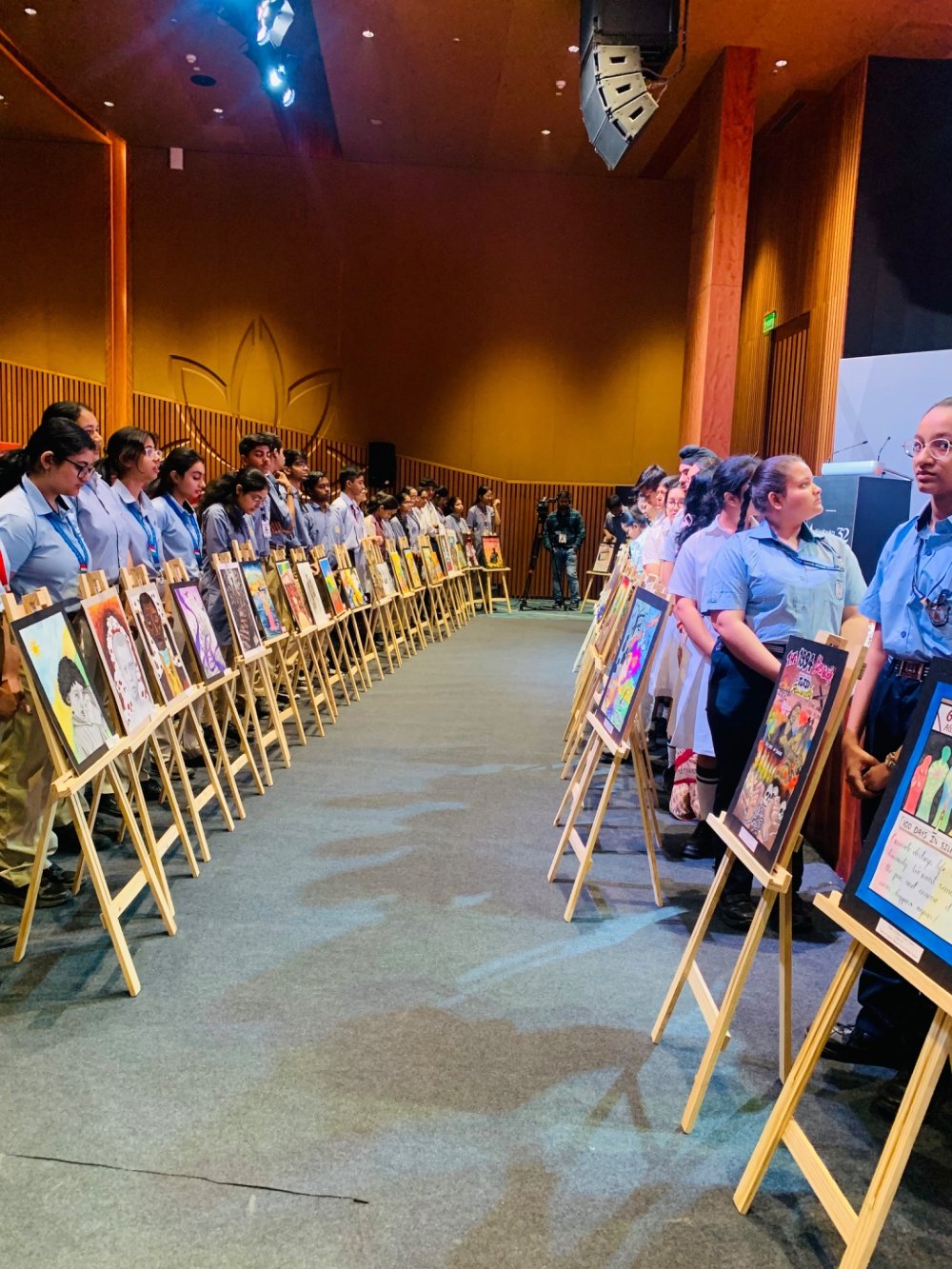 India: Students exhibit artworks on history of Genocide against the Tutsi